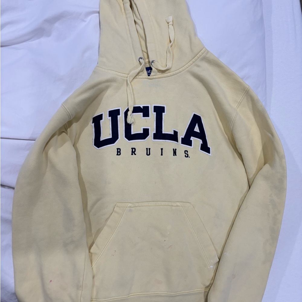 Hoodie with stains
